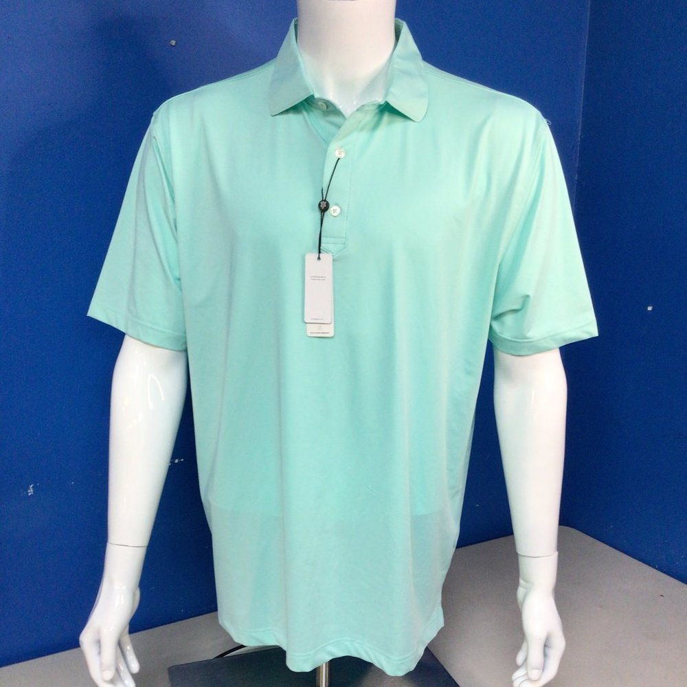 NWT Turtleson Jersey Polo in Aruba Size L